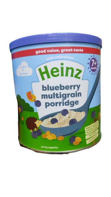 Picture of Heinz Blueberry multigrain Porridge 7+ Months 220gm product of UK