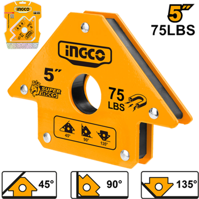 Picture of INGCO 5" inch 75 LBS MAGNETIC WELDING HOLDER
AMWH75051