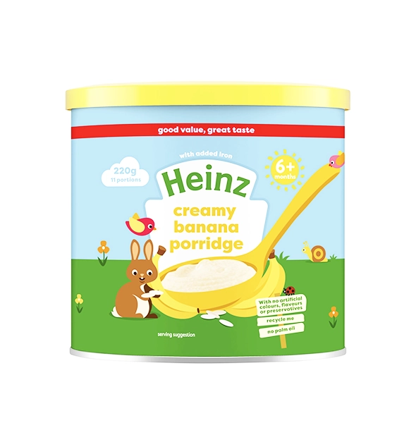 Picture of Heinz Creamy Banana Porridge 220gm product of UK