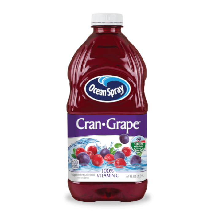 Picture of Ocean Spray Cranberry and Grape juice 1.89ltr product of USA