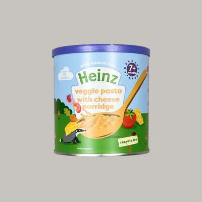 Picture of Heinz veggie pasta with cheese Porridge 7+ Months 220gm product of UK