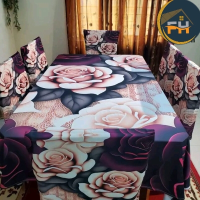 Picture of 3d print Premium quality dining cover @6 Chair cover full 7 set