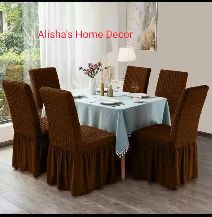 Picture of new premium quality turkey fabric elastic Chair cover(6piece set)