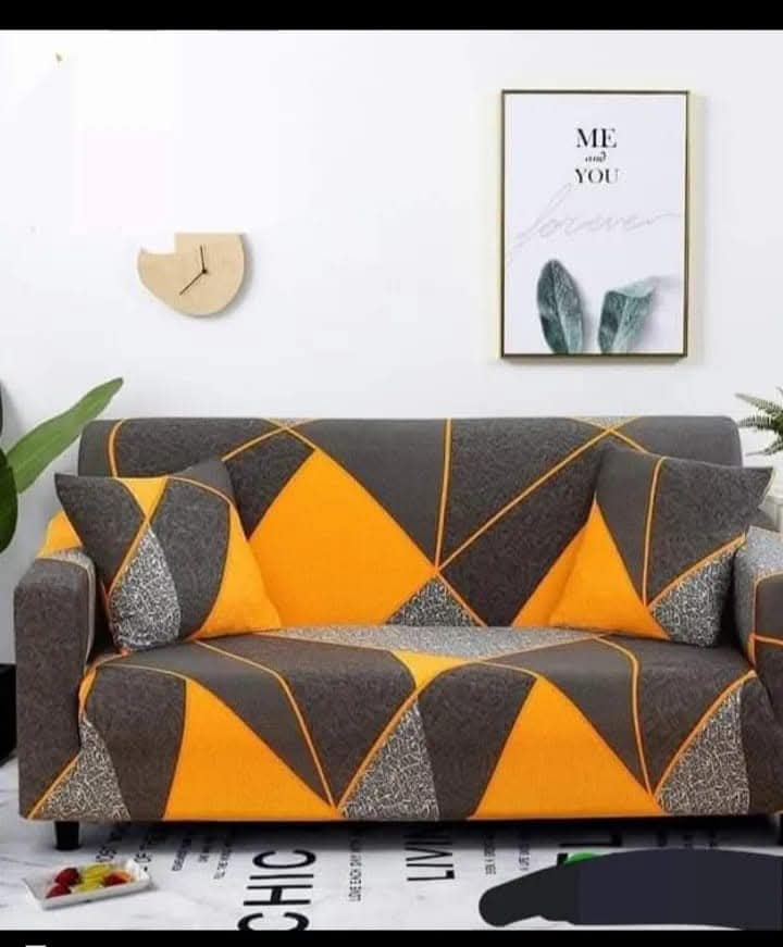 Picture of New exclusive premium quality spandex elastic printed  regular sopa cover 2+2+1=5 seat(customised size availabe) from Alisa super shop