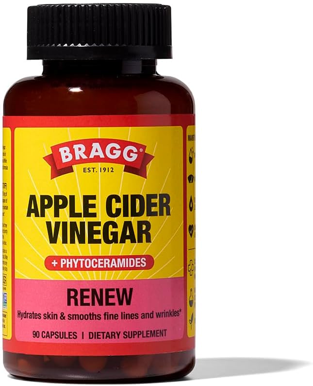 Picture of Bragg Apple Cider Vinegar Plus Phytoceramides Renew 90 Capsules