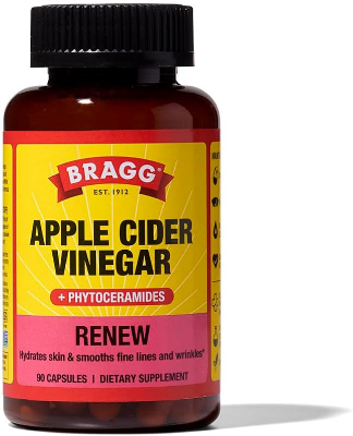 Picture of Bragg Apple Cider Vinegar Plus Phytoceramides Renew 90 Capsules