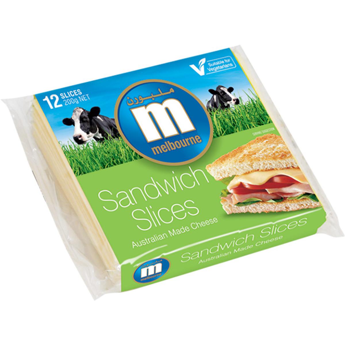 Picture of Slice Cheese Melbourne 12 Slices 200 gm-Australia
