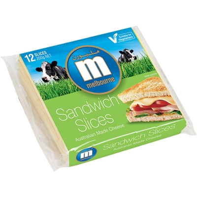 Picture of Slice Cheese Melbourne 12 Slices 200 gm-Australia