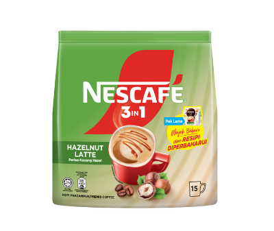 Picture of Nescafe 3in1 Hazelnut Latte 15 sachets Malaysia