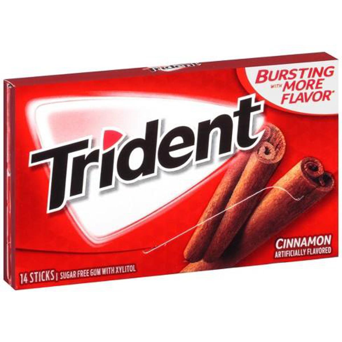 Picture of Trident cinnamon flavor sugar free gum -14 stick
