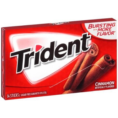 Picture of Trident cinnamon flavor sugar free gum -14 stick