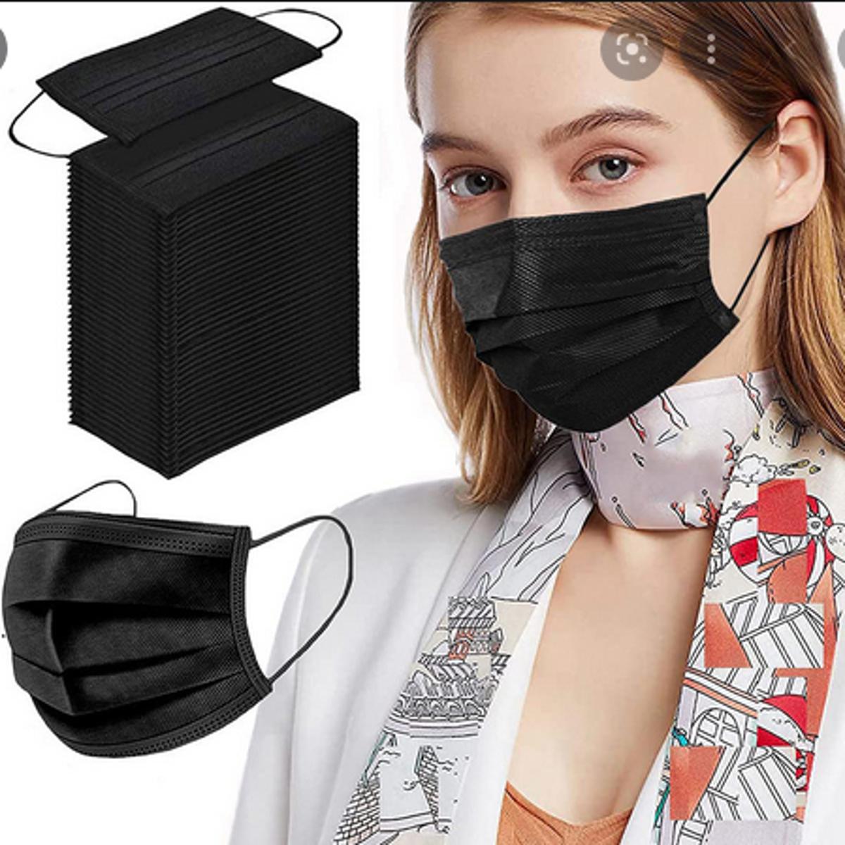 Picture of Black Maskss- 50Pcs Box
