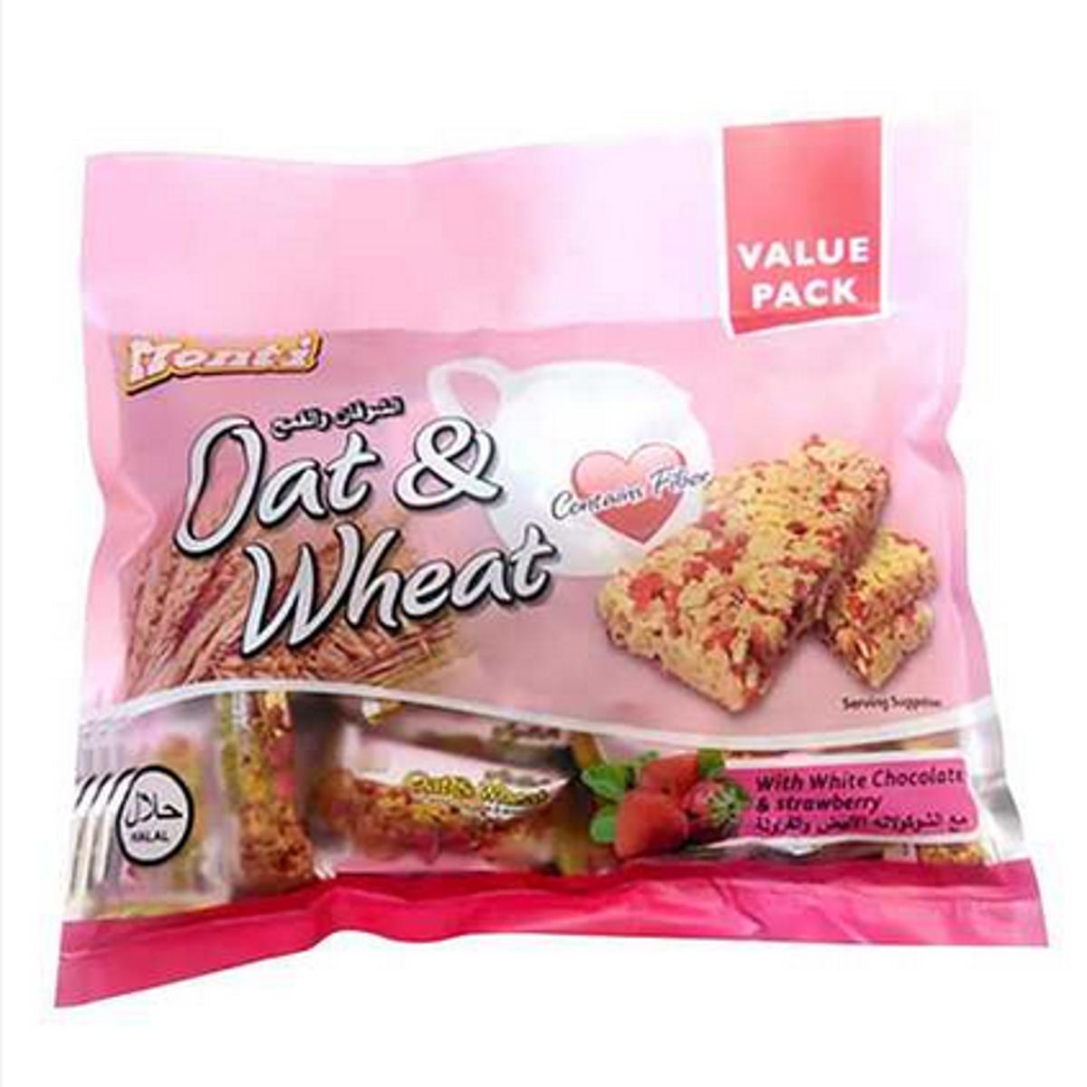 Picture of Monti Oat And Wheat White Chocolate And Strawberry Biscuits 400g
