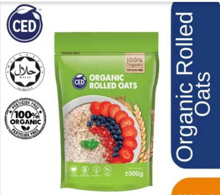 Picture of CED ORGANIC ROLLED OATS 500gm