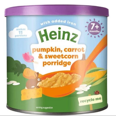 Picture of Heinz Pumpkin, Carrot & Sweetcorn Porridge 200gm