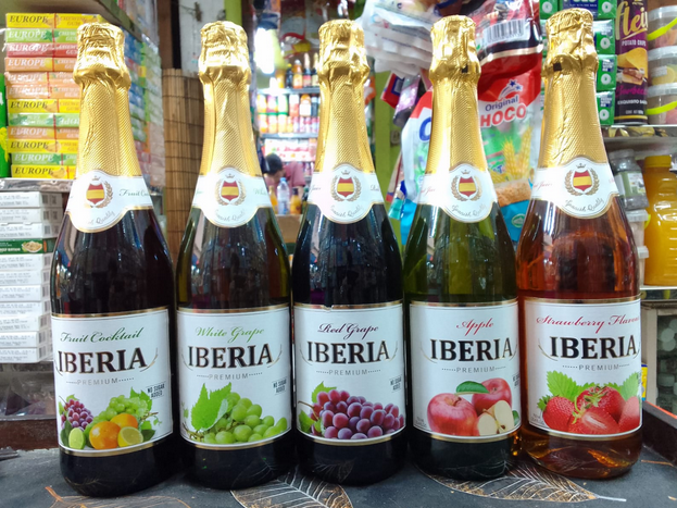 Picture of PREMIUM Iberia Sparkling Fruit Juice -[Made in Spain] - 100% Fresh Fruit Ingredients- 750mL