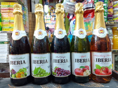 Picture of PREMIUM Iberia Sparkling Fruit Juice -[Made in Spain] - 100% Fresh Fruit Ingredients- 750mL