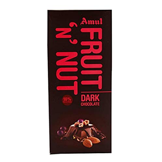 Picture of Amul Fruit N Nut Dark Chocolate, 150gm(Pack of 10pcs)