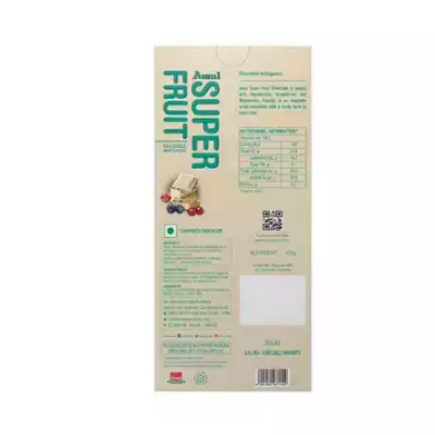 Picture of Amul Super Fruit White Chocolate 150 gm