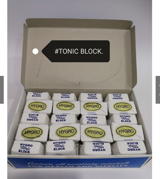 Picture of HYGRO Mineral Tonic Block Bird Burung Budgerigars 30g*40pcs=1200gm