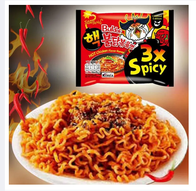 Picture of 3x Spicy Hot Chicken Flavour Korean Noodle (140g) 1pcs
