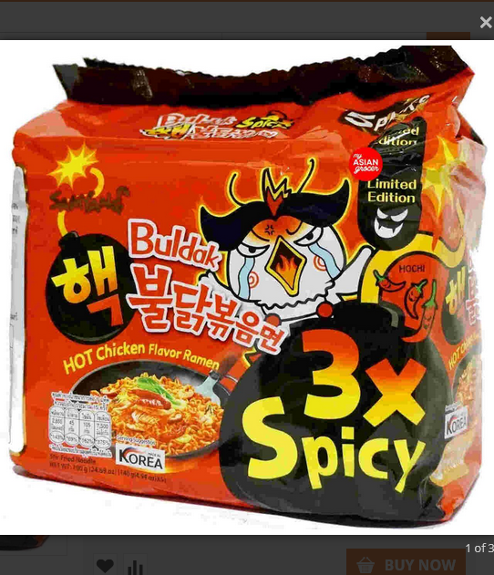 Picture of Hot Chicken Flavor Noodles Korean 3x Spicy 700gm