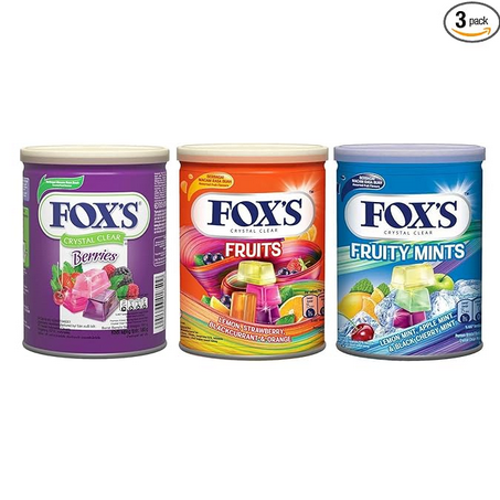 Picture of Crystal Clear Assorted Fruit Flavours 3 X 180g Berries,Fruit,Fruity Mints Tin Pack
