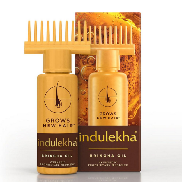 Picture of Indulekha Bringha Oil, Reduces Hair Fall and Grows New Hair, 100% Ayurvedic Oil 100 ml