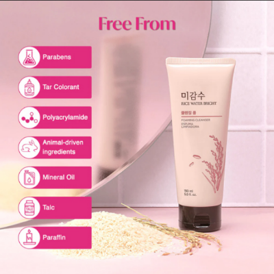 Picture of The face shop rice water bright cleansing foam - 150ml
