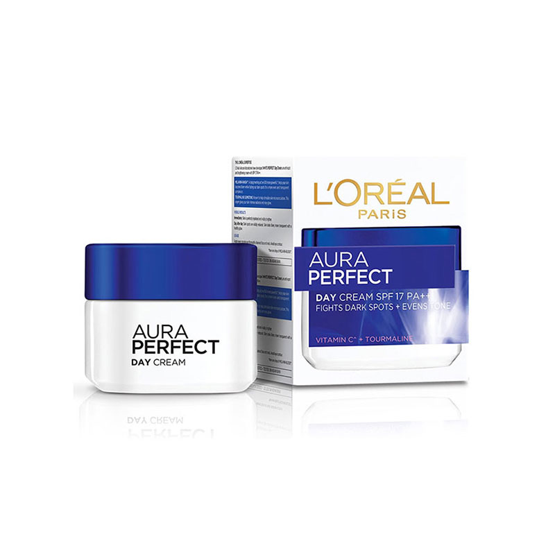 Picture of Loreal Paris Aura Perfect Day Cream for Healthy Glow + Tourmaline SPF 17 PA++-50ml