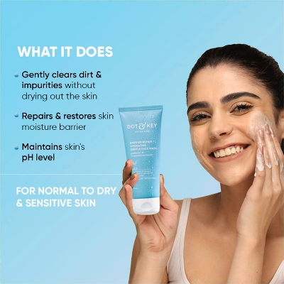 Picture of Dot and Key Barrier Repair, Hydrating ph 5.5 Gentle Face Wash for Normal, Dry and Sensitive Skin