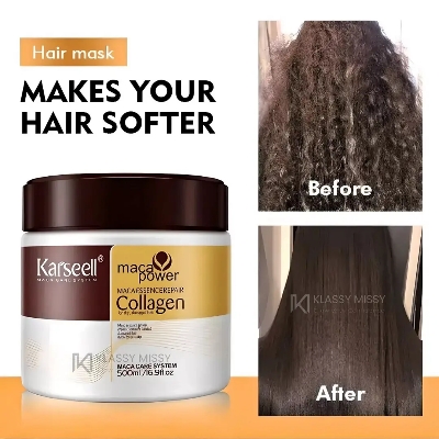 Picture of Karseell Collagen Hair Treatment Deep Repair Conditioning Argan Oil Hair Mask Essence for Dry & Damaged Hair
