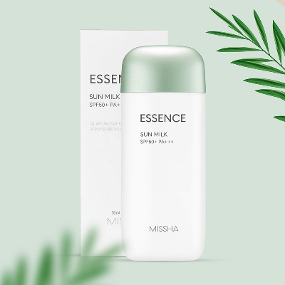 Picture of Missha Essence sun milkMissha All Around Safe Block Essence Sun Milk Ex SPF50+ PA+++