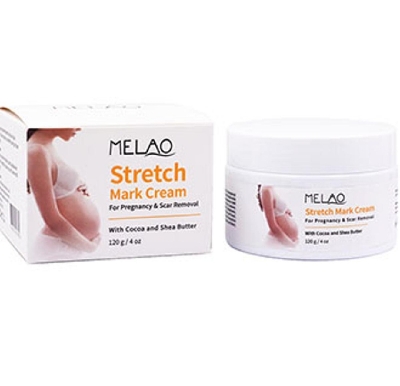 Picture of Melao Stretch Mark Cream for Pregnancy & Scar Removal with Cocoa & Shea Butter-120gm