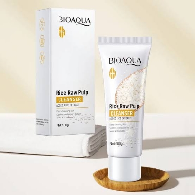 Picture of BIOAQUA Deep Cleansing Rice Raw Pulp Foam Facial Cleanser- 100g ...