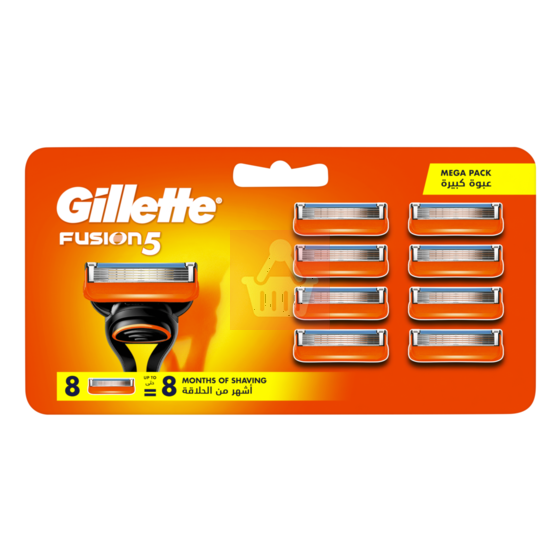 Picture of Gillette Fusion5 8pcs cartis UK
