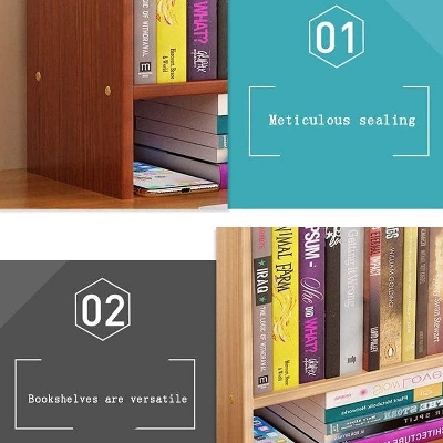 Picture of  Meraj Furniture  EYHLKM Bookshelf, Floor Standing Tree Bookcase in Living Room/Home/Office, Bookshelves Storage Rack for CDs/Movies/Books