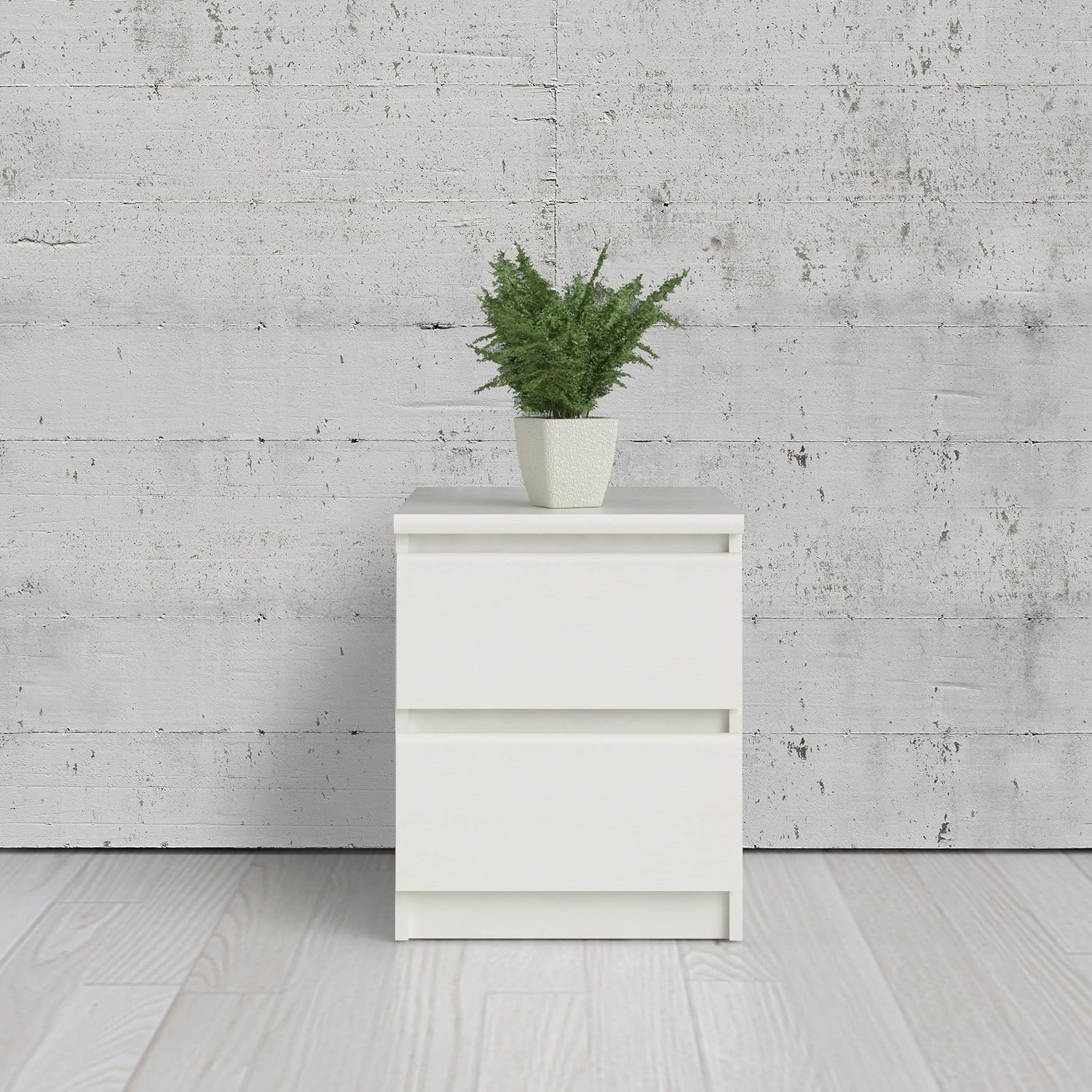 Picture of  Meraj Furniture  Bedside Table  2 Drawer Scottsdale  Nightstand, 14 in x 16in x 20 in (D x W x H),