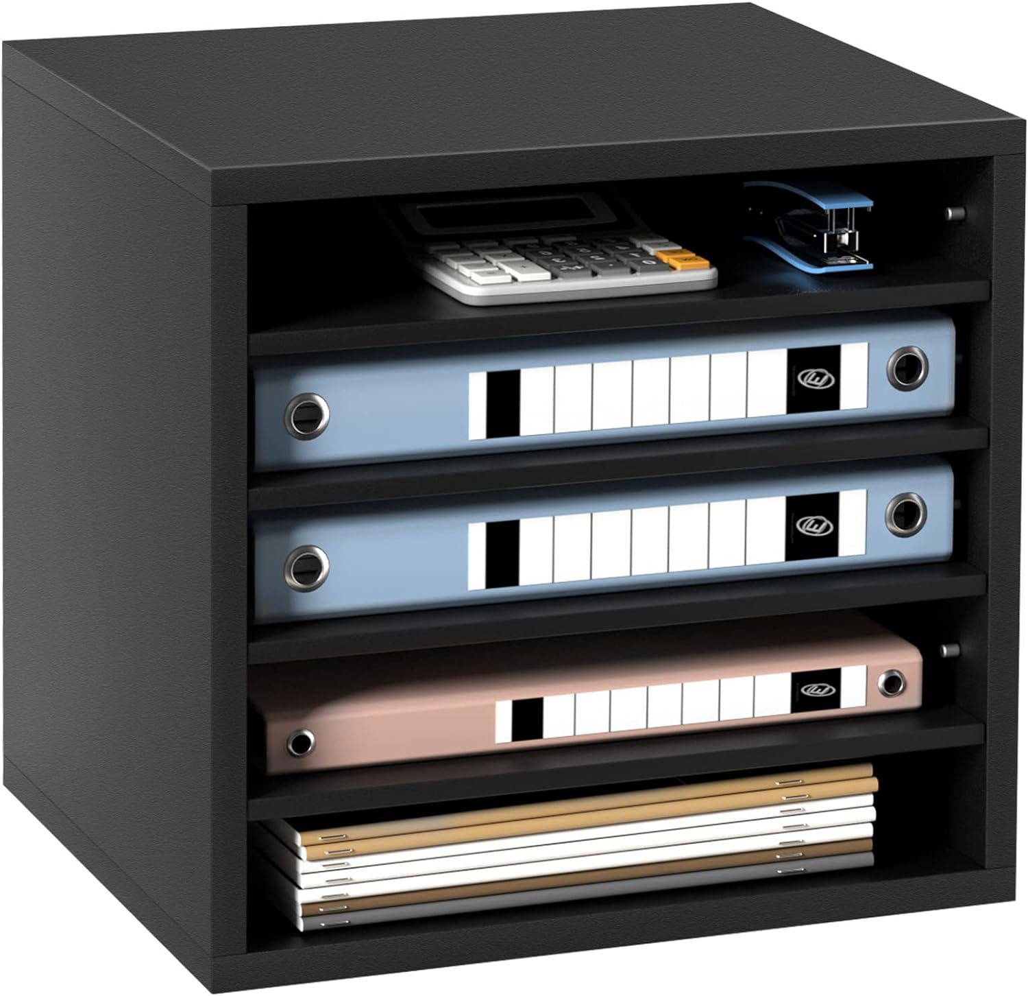 Picture of Meraj Furniture Literature Organisers, 5 Compartments Office Mailbox with Adjustable Shelves, Wood Literature Sorter 13.9x12x13 inches for Office, Home, Classroom, Mail rooms Organisation