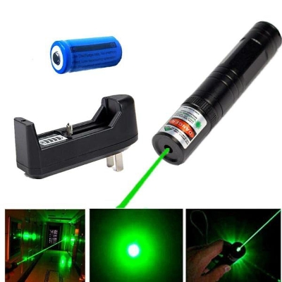 Picture of Rechargeable Green Laser Pointer Pen Visible Beam Light Lazer.