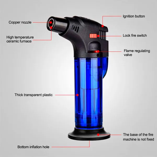 Picture of BBQ Kitchen Welding Torch Lighter Butane Jet Gas Lighter Turbo Portable - 1pcs