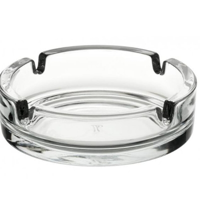 Picture of Crystal Heavy Glass Ashtray for Indoor and Outdoor Decorative Round