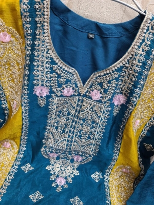 Picture of Readymade Three Piece For Women Exclusive Chini Gura Febrics Collection Embroidery , Stylist, Fashionable 3 pice