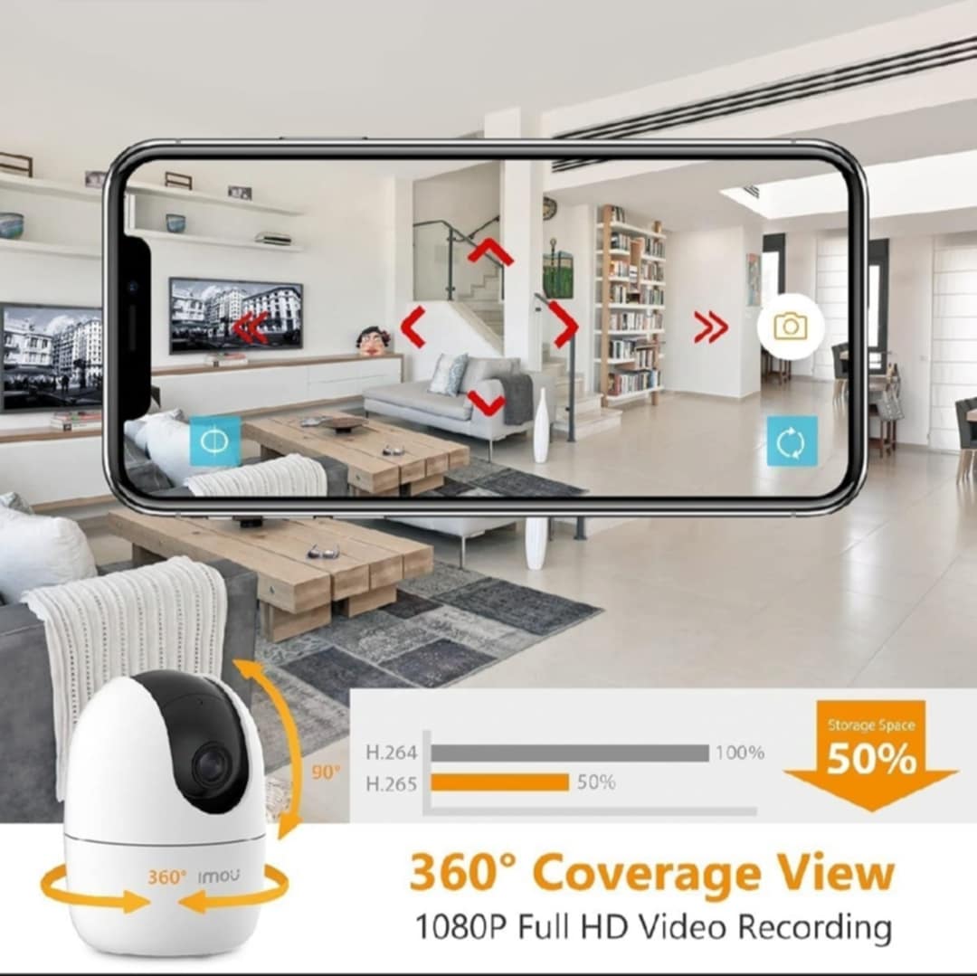 Picture of Dahua Imou Ranger 2 (2 MP) (K2EP-3HTW) Wi-Fi Dome IP Camera With Backpack Free