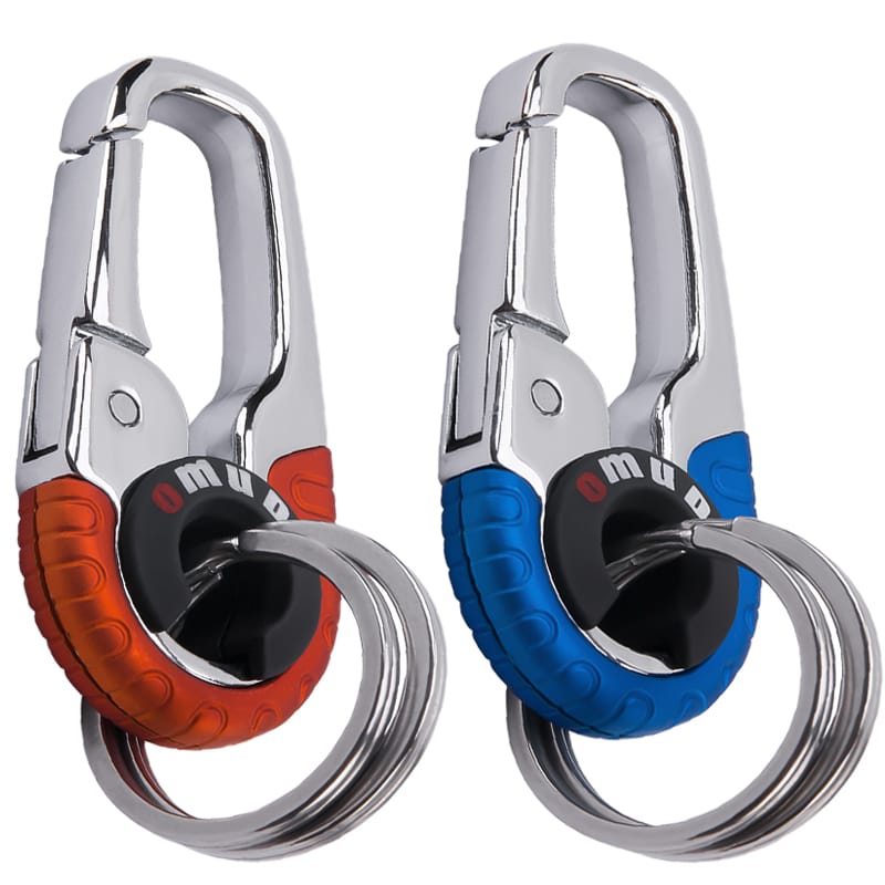 Picture of Mirage Keychain Ring Outdoor Sports Keychain with 2 Rings for Hiking Climbing Anti-lost Carabiner Key Ring for Car Keys Portable Metal Key Fob Metal Keychain A3755