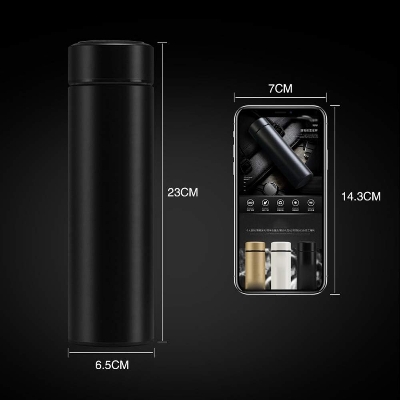Picture of 500ml/600ml Thermos Stainless steel tumbler insulated water bottle cute coffee thermos cup LED Touch Display Temperature Vacuum Flasks Drinkware smart hot water bottle travel mug with extra battery gift