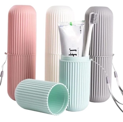 Picture of 1 Piece Portable Toothbrush & Toothpaste Holder Storage Box (Random) - brush holder