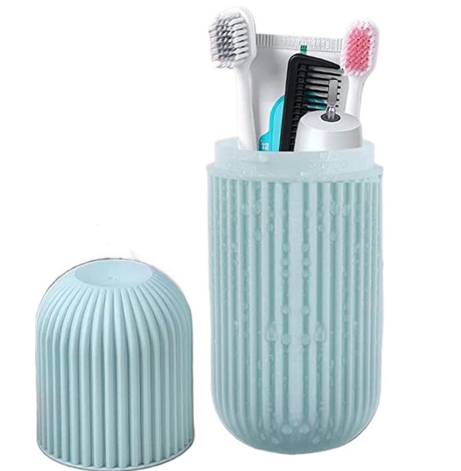 Picture of 1 Piece Portable Toothbrush & Toothpaste Holder Storage Box (Random) - brush holder