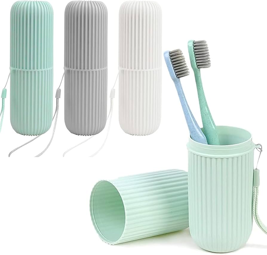 Picture of Portable Toothbrush & Toothpaste Holder Storage Box (Random) - brush holder 1 Piece