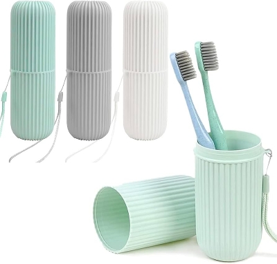 Picture of Portable Toothbrush & Toothpaste Holder Storage Box (Random) - brush holder 1 Piece